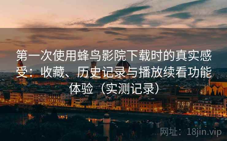第一次使用蜂鸟影院下载时的真实感受：收藏、历史记录与播放续看功能体验（实测记录）