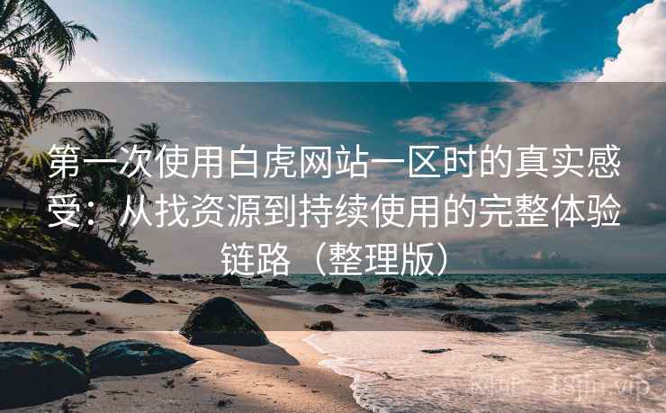 第一次使用白虎网站一区时的真实感受：从找资源到持续使用的完整体验链路（整理版）