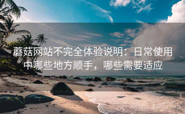 蘑菇网站不完全体验说明：日常使用中哪些地方顺手，哪些需要适应